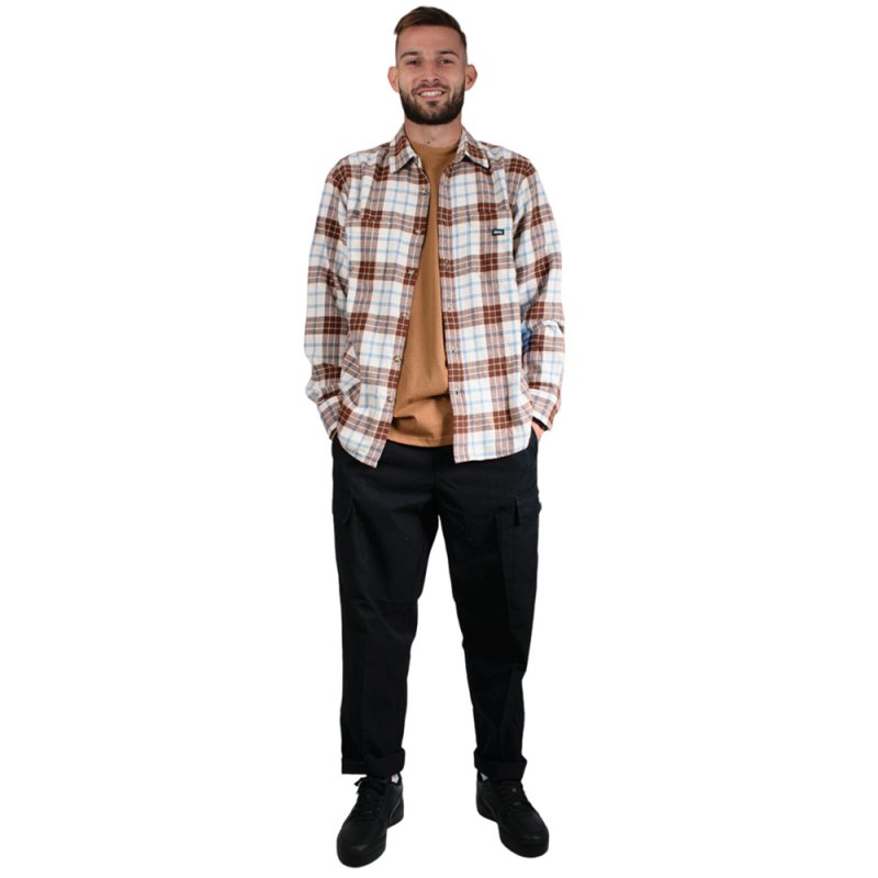 OBEY ARNOLD WOVEN LS (181200348 UNBLEACHED MULTI)