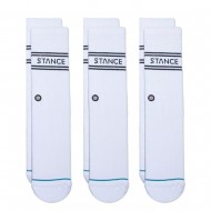STANCE BASIC 3 PACK CREW (A556D20SRO WHITE)