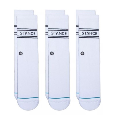 STANCE BASIC 3 PACK CREW (A556D20SRO WHITE)