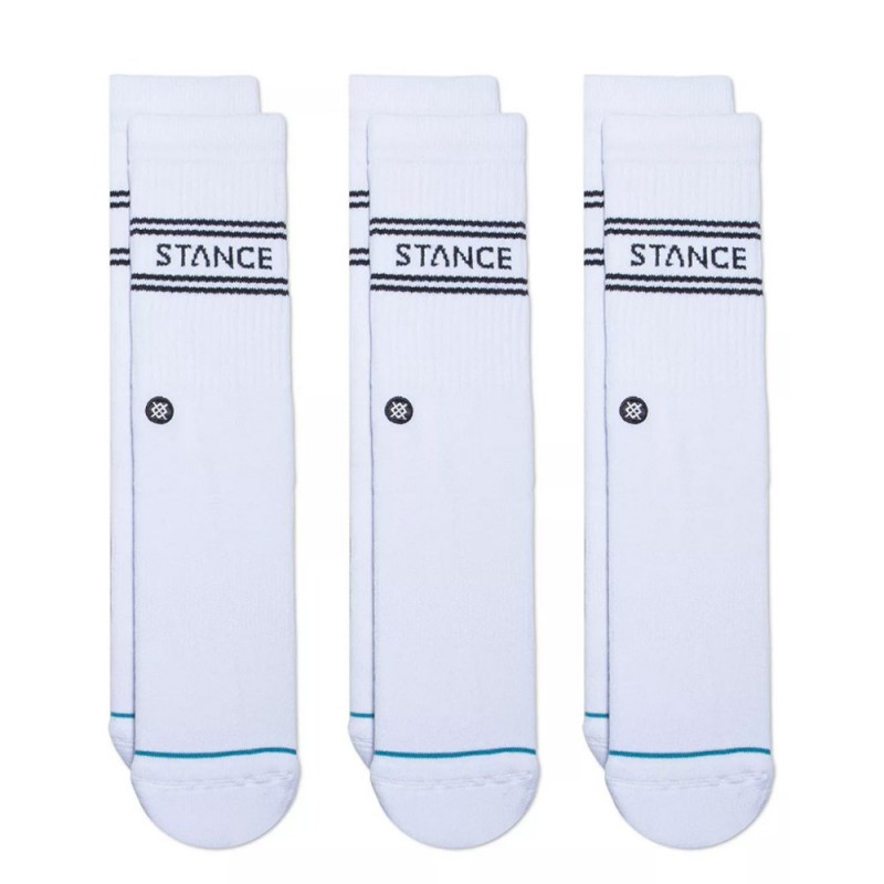 STANCE BASIC 3 PACK CREW (A556D20SRO WHITE)
