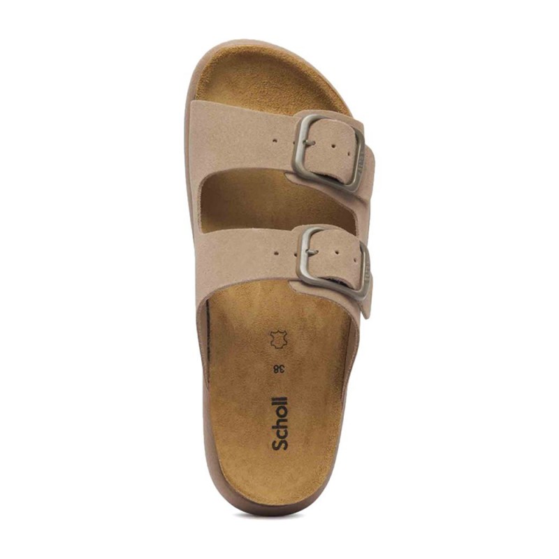 SCHOLL NOELLE CHUNKY  EVA SANDAL DARK BEIGE  ΠΑΠΟΥΤΣΙ ΓΥΝΑΙΚΕΙΟ (F322492361 2361)