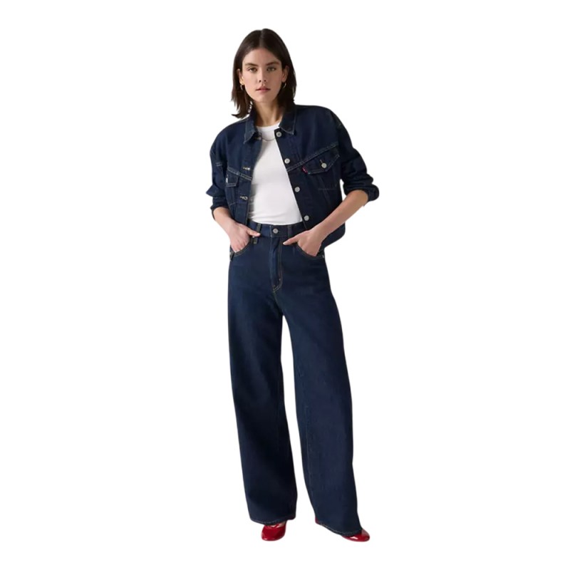 Levi's CINCH BAGGY DARK INDIGO - FLAT FINISH ΠΑΝΤΕΛΟΝΙ DENIM (001UP0016 00J4)