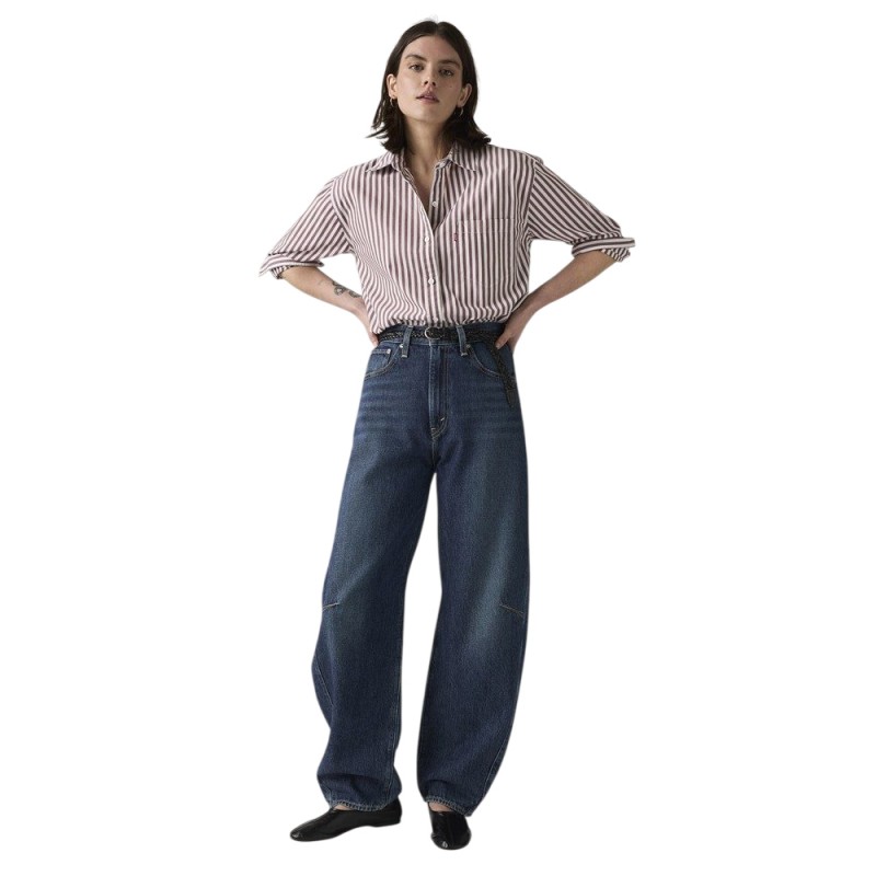 Levi's CINCH BARREL DARK INDIGO - FLAT FINISH ΠΑΝΤΕΛΟΝΙ DENIM (003V50008 00J4)