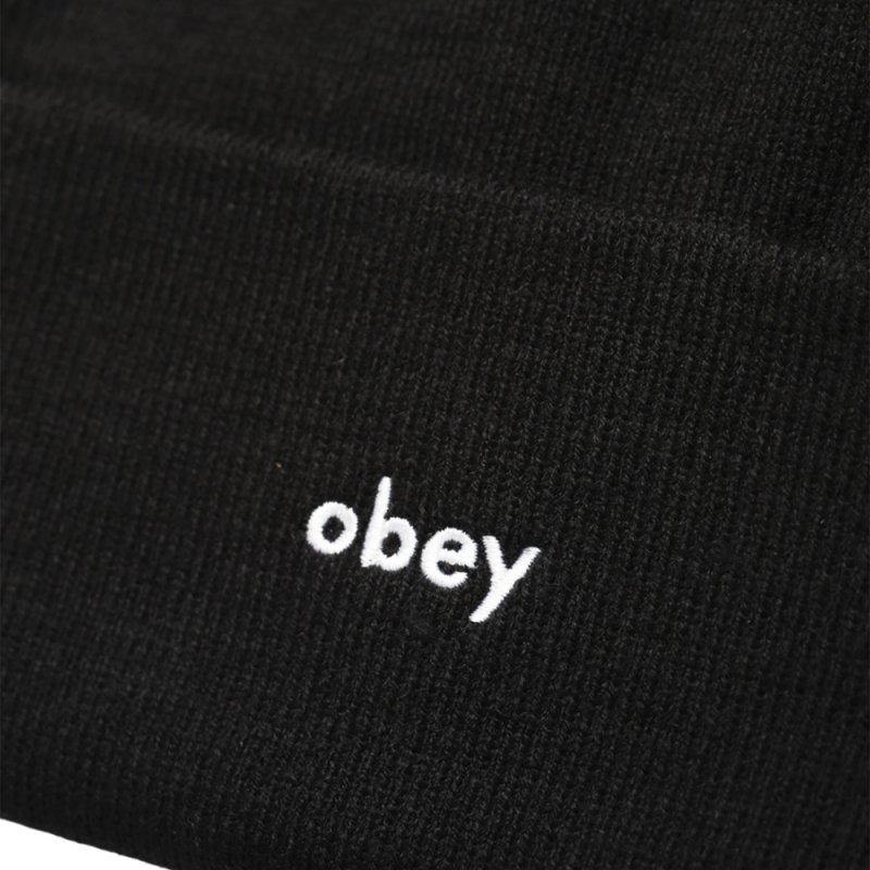 OBEY KARMA BEANIE (100030197 BLK - BLACK)