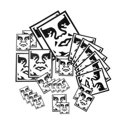 OBEY STICKER PACK 2-ICON FACE STICKERS (100270001 ASSORTED)