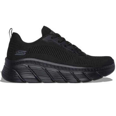 Skechers Engineered Knit Fashion Lace Up Sneaker (117385 BBK)