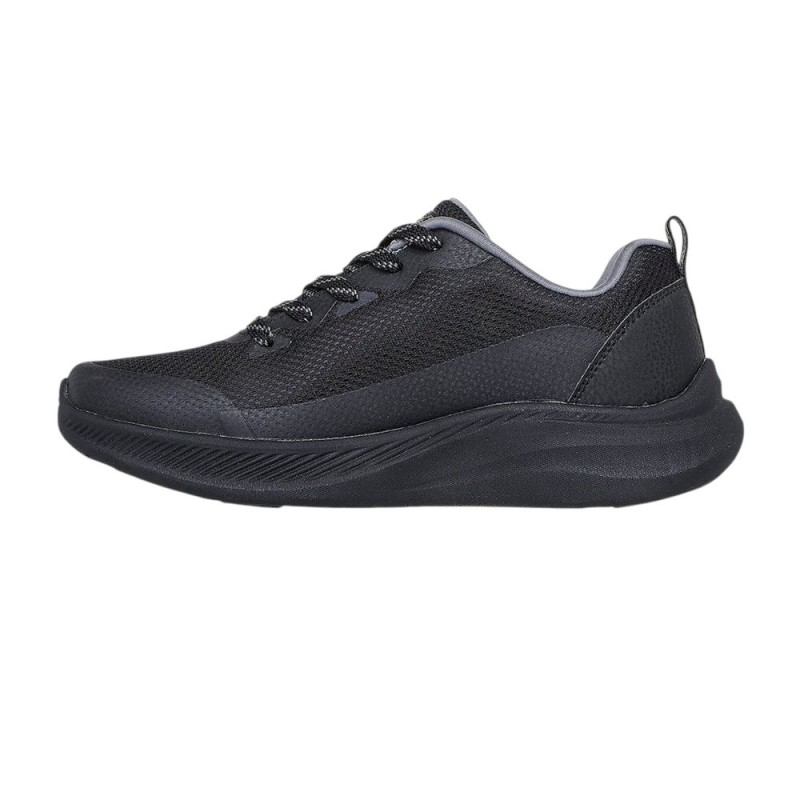 Skechers Mesh Lace Up W/ Hotmelt Trim (117730 BBK)