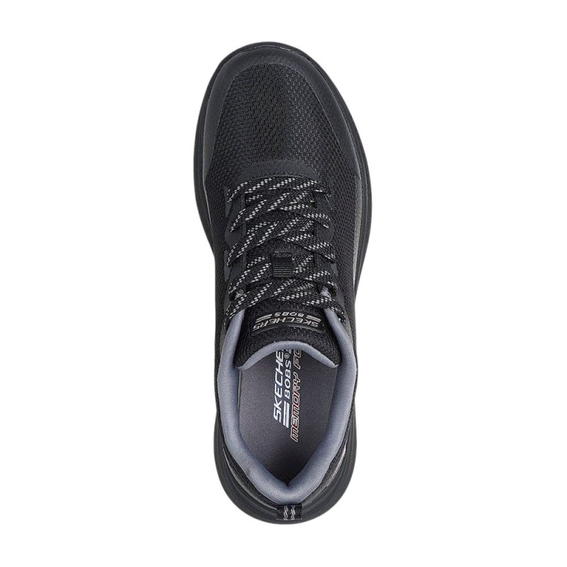 Skechers Mesh Lace Up W/ Hotmelt Trim (117730 BBK)