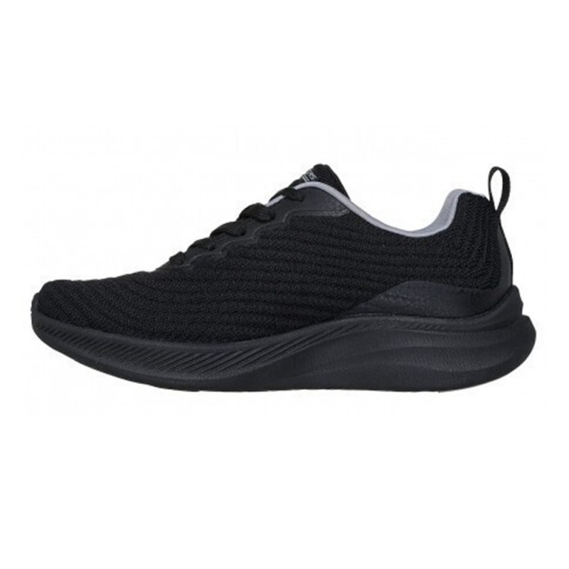 Skechers Textured Engineered Knit Lace Up Sneaker (117731 BBK)