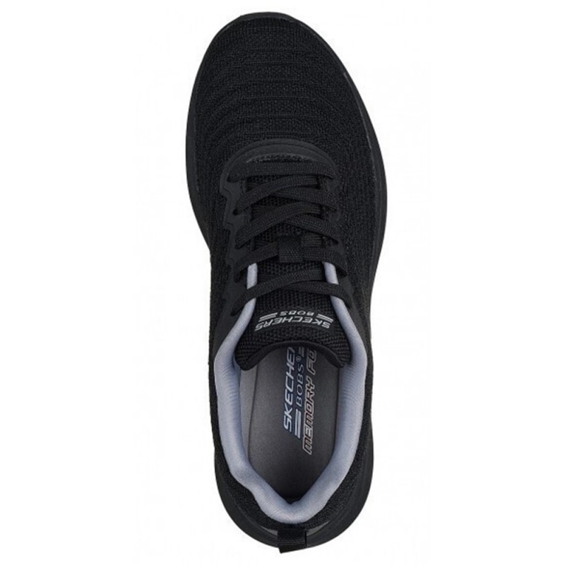 Skechers Textured Engineered Knit Lace Up Sneaker (117731 BBK)