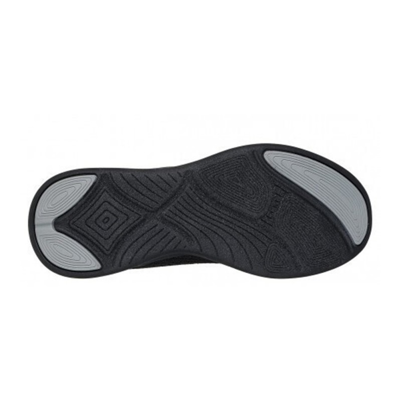 Skechers Textured Engineered Knit Lace Up Sneaker (117731 BBK)