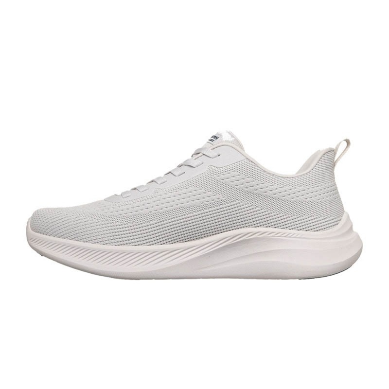 Skechers Textured Engineered Knit Lace Up (118155 LTGY)