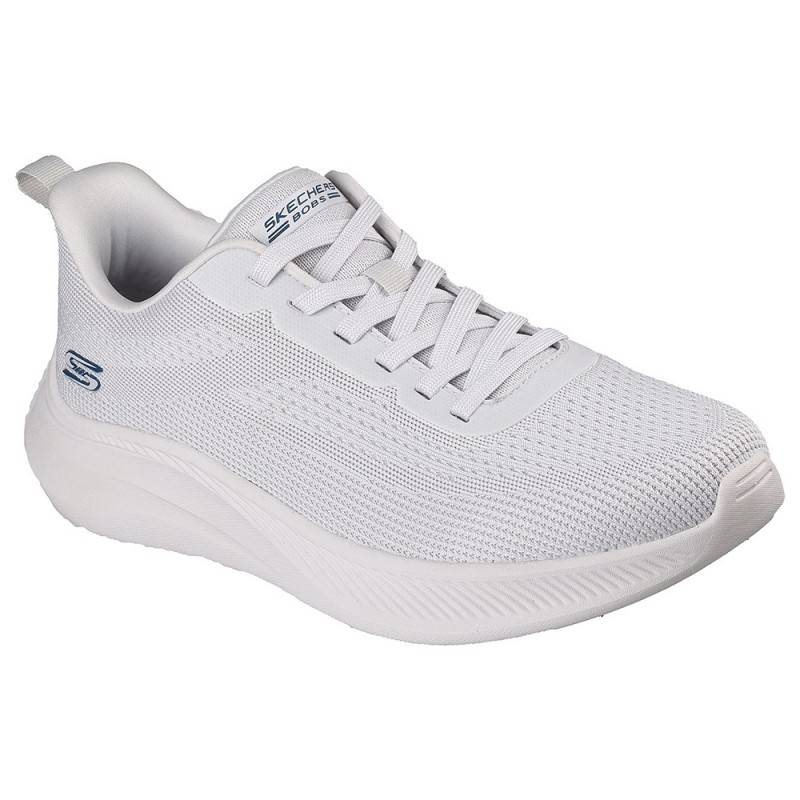 Skechers Textured Engineered Knit Lace Up (118155 LTGY)