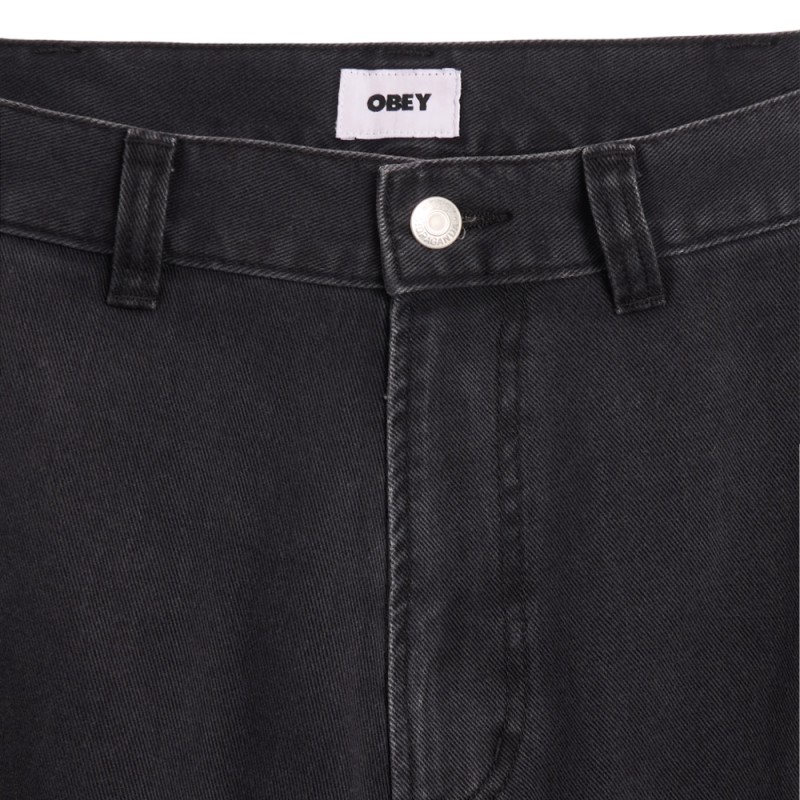 OBEY BIGWIG DENIM CARPENTER PANT (142010104 BLK)