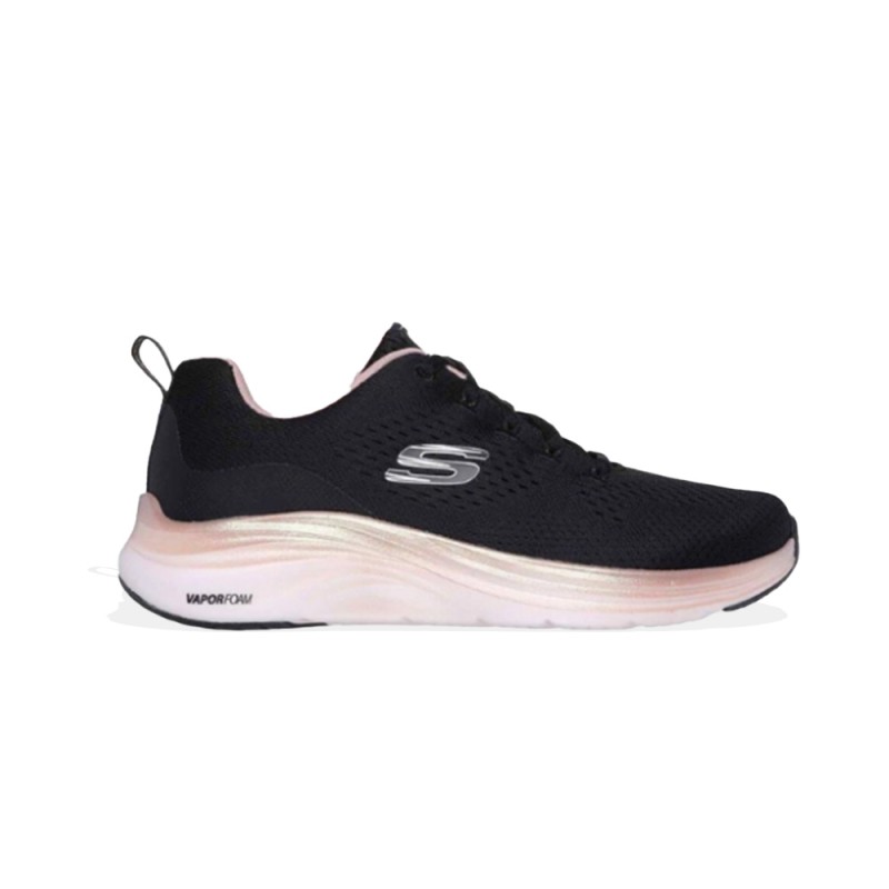 Skechers Engineered Mesh W/ Metallic Trim Lace-Up W/ Air-Cooled Mf (150025 BKRG)