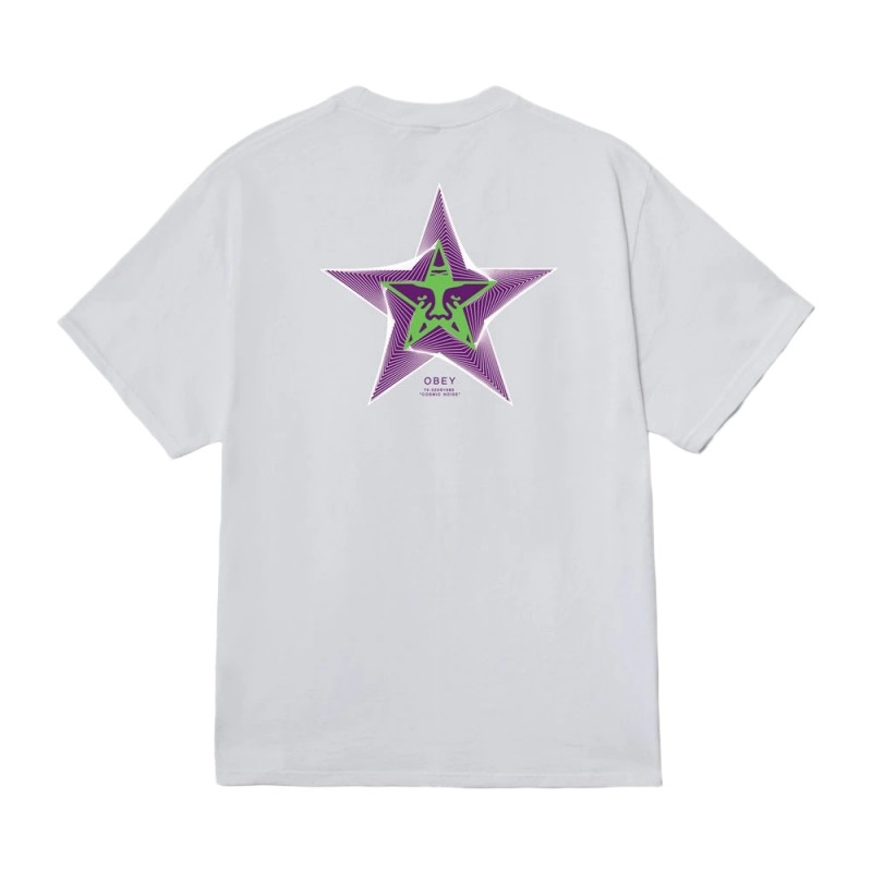 OBEY COSMIC NOISE TEE (165264049 WHT)