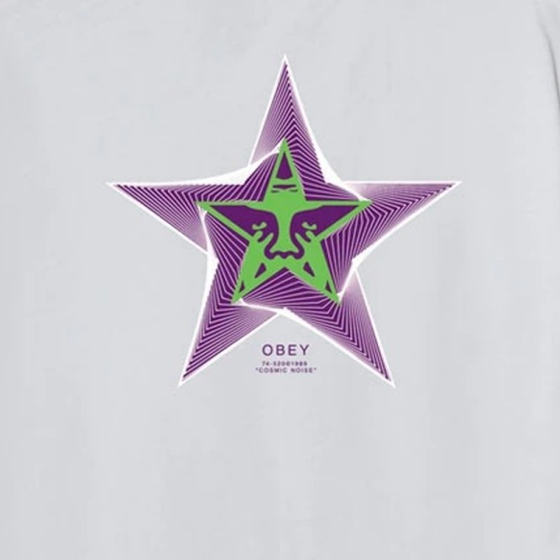 OBEY COSMIC NOISE TEE (165264049 WHT)