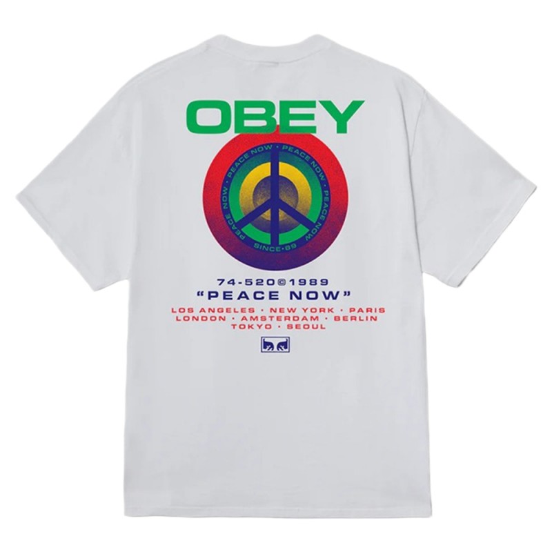 OBEY PEACE TARGET TEE (165264093 WHT)
