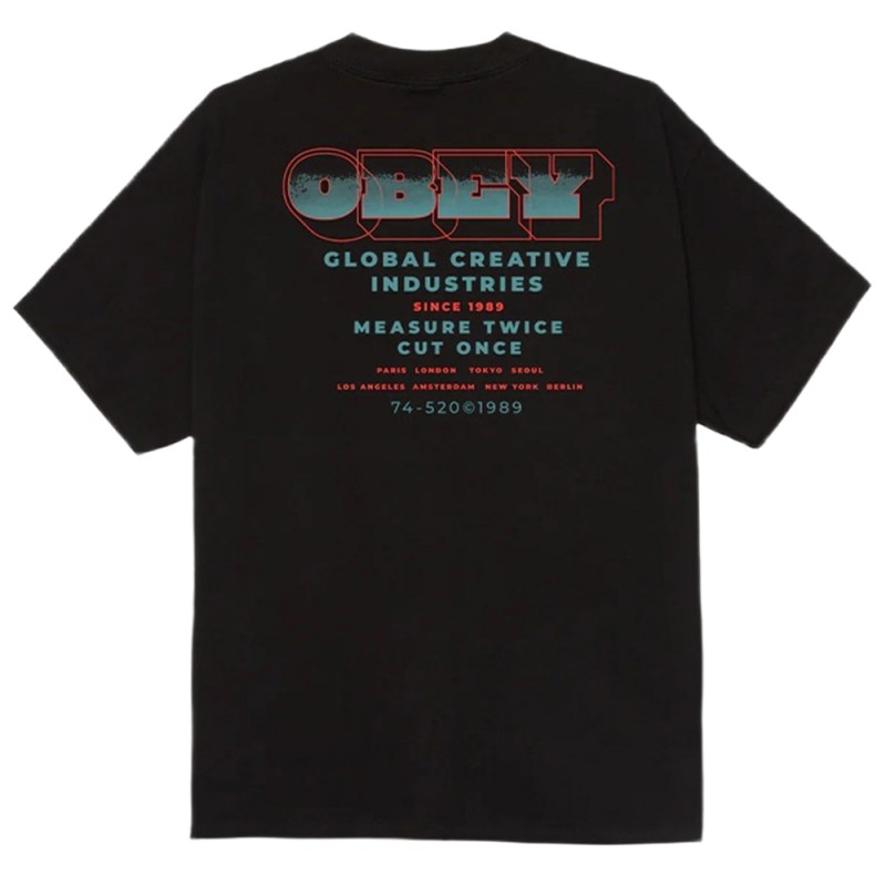 OBEY MEASURE TWICE TEE (165264146 BLK)