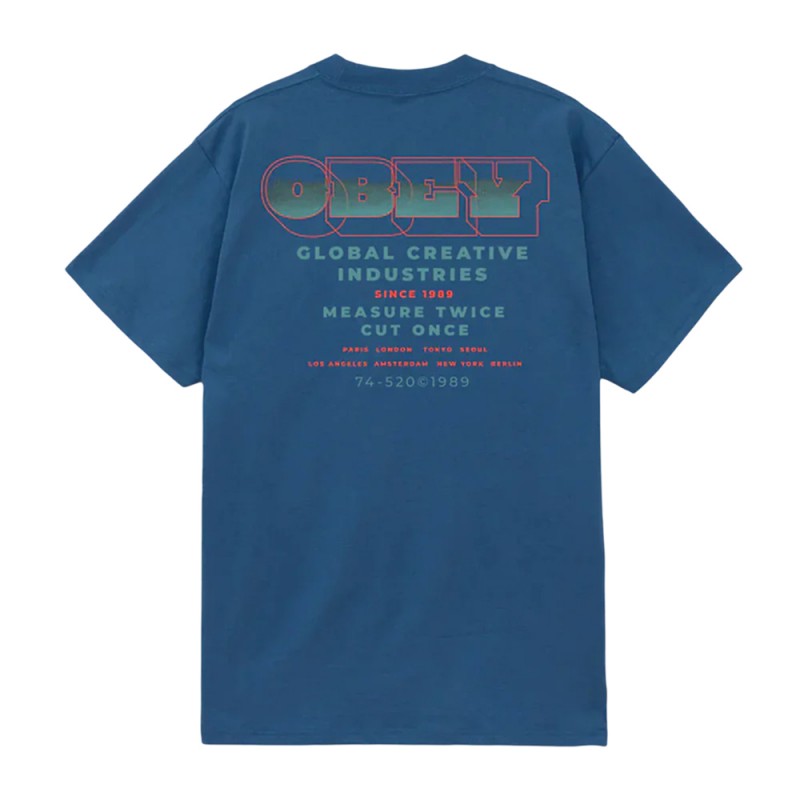 OBEY MEASURE TWICE TEE (165264146 HBU)