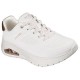 Skechers Durabuck with Metallic Heel Lace Up Fashion Sneaker (177799 WHT)
