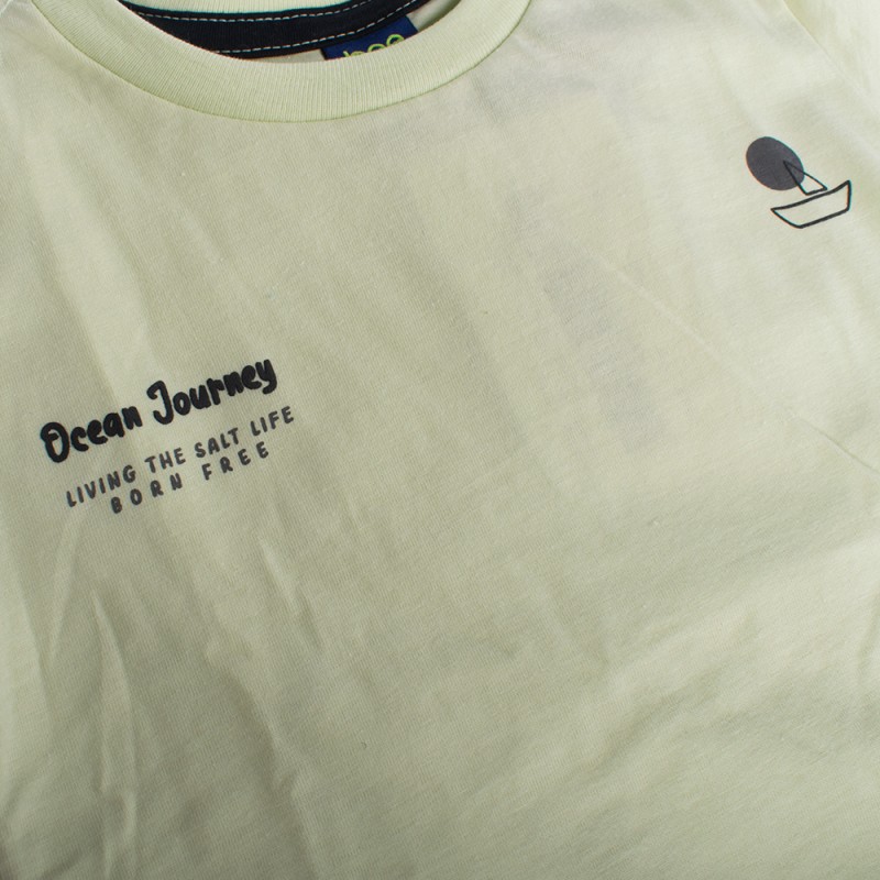 Bee Loop SET - SINGLE JERSEY T-SHIRT AND SWEAT BERMUDA (18219 Green)