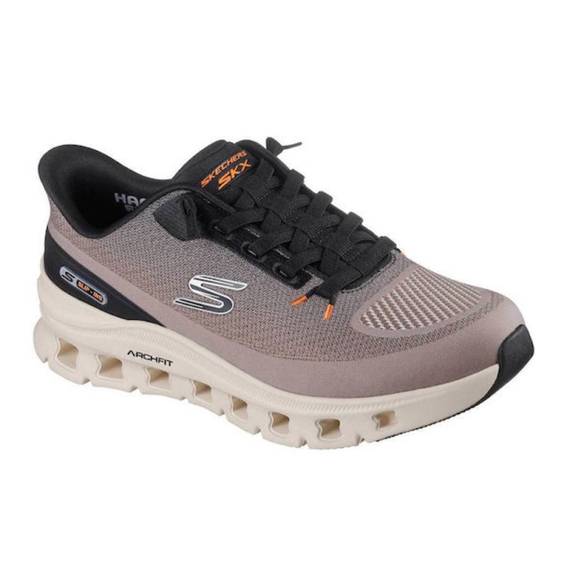 Skechers Slip Ins Engineered Jacquard Knit Bungee Sneaker w/ acmf (233110 TPBK)