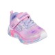 Skechers Lighted Satin Gore & Strap W/ Sparkle Mesh & Glitter Overlays (302696N LPMT)