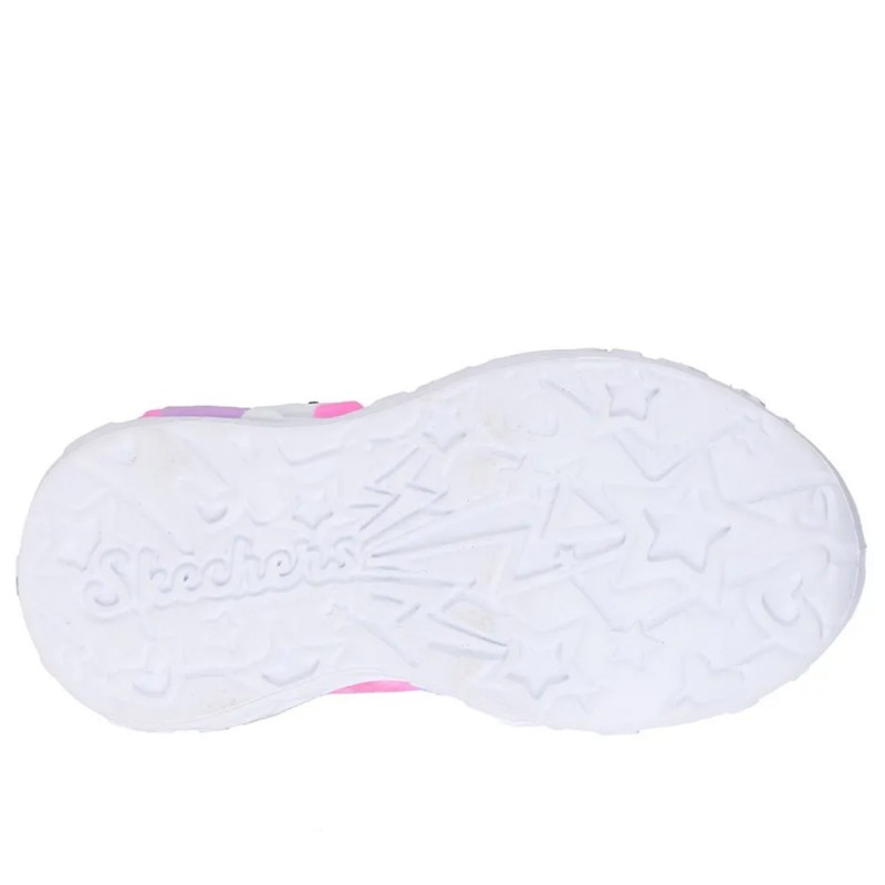 Skechers Lighted Unicorn Gore & Strap W/ Multi Heart Print Upper (303064N LVMT)