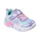 Skechers Lighted Unicorn Gore & Strap W/ Multi Heart Print Upper (303064N LVMT)