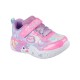 Skechers Lighted Unicorn Gore & Strap W/ Multi Heart Print Upper (303064N PKMT)