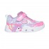 Skechers Lighted Unicorn Gore & Strap W/ Multi Heart Print Upper (303064N PKMT)