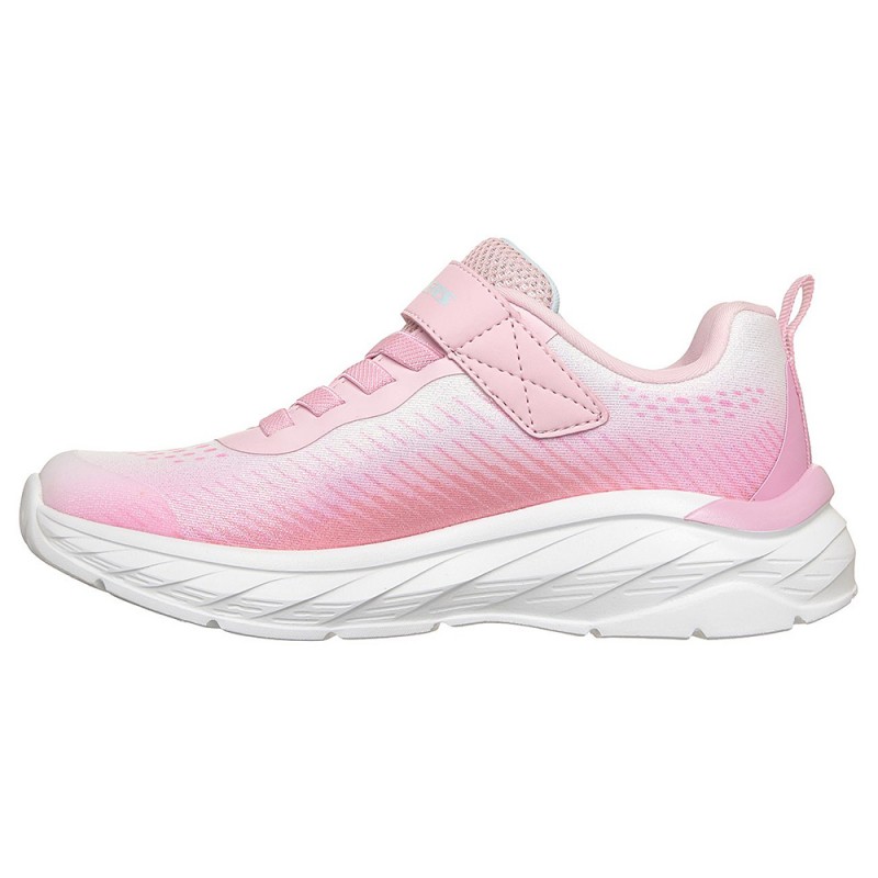 Skechers Gore and Strap Sublimated Ombre Sparkle Mesh Sneaker (303599L LPMT)
