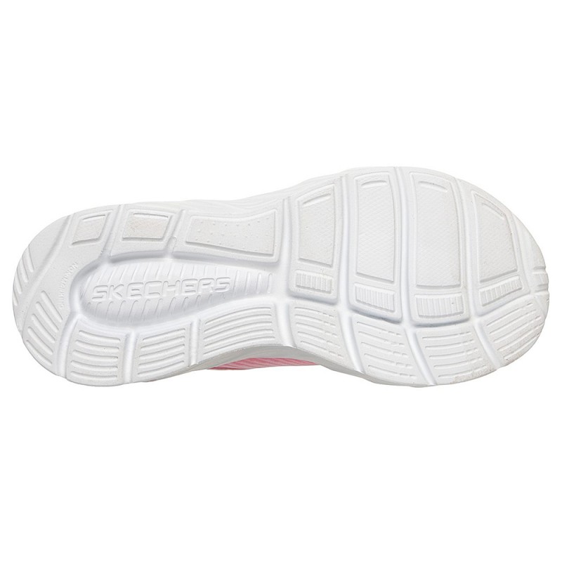 Skechers Gore and Strap Sublimated Ombre Sparkle Mesh Sneaker (303599L LPMT)