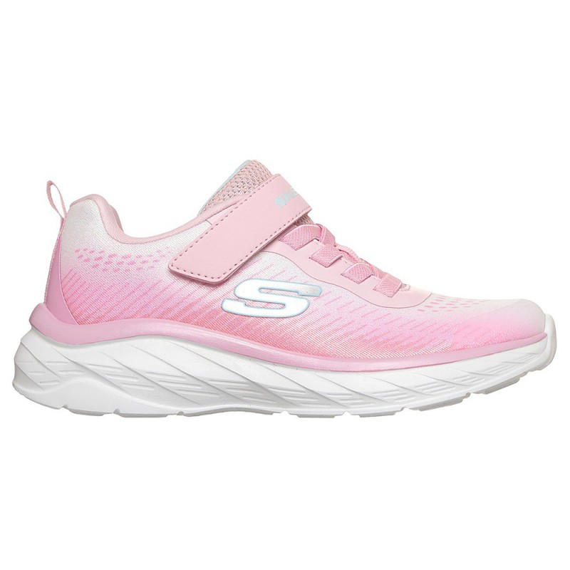 Skechers Gore and Strap Sublimated Ombre Sparkle Mesh Sneaker (303599L LPMT)