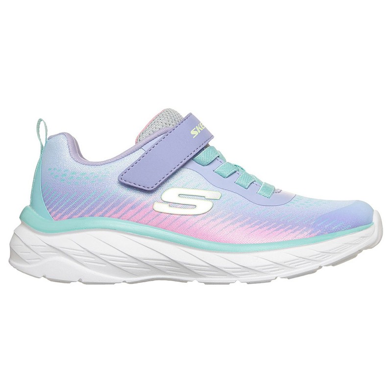 Skechers Gore and Strap Sublimated Ombre Sparkle Mesh Sneaker (303599L LVMT)