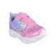 Skechers Lighted Wing U Strap W/ Sparkle Rainbow Mesh Upper (303718N PKMT)