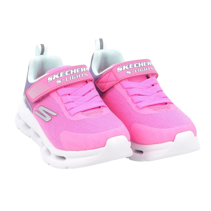 Skechers Lighted Gore & Strap Sneaker (303730L PKMT)