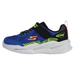 Skechers Lighted Gore & Strap Sneaker W/ Textured Midsole (401490N BLBK)