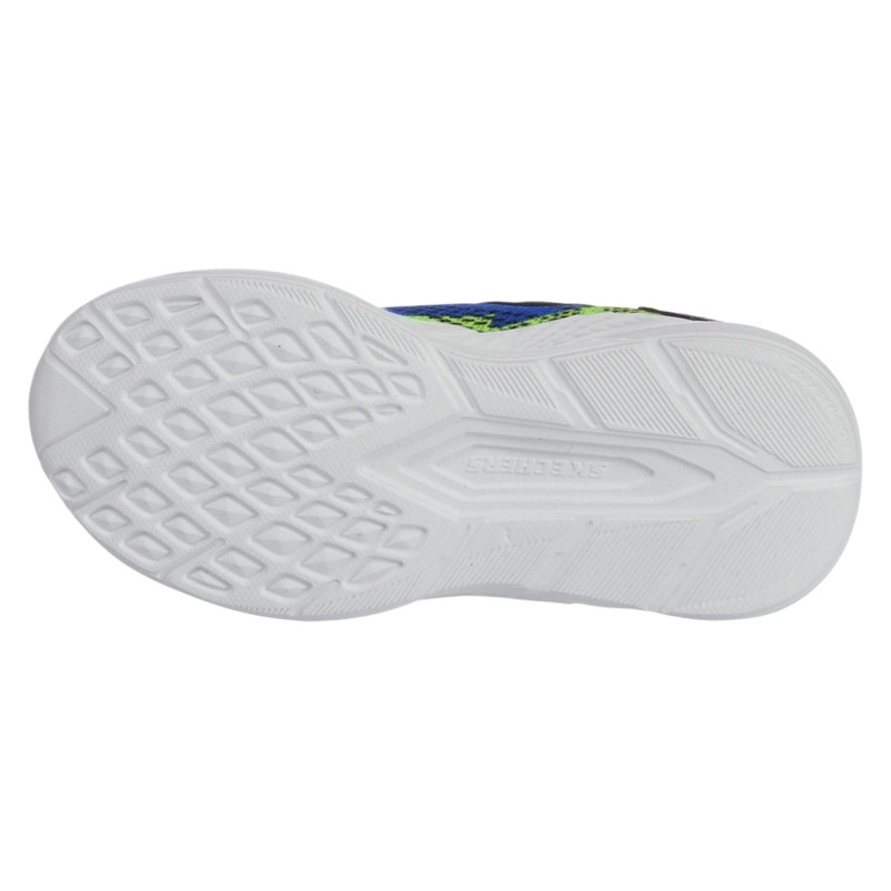 Skechers Lighted Gore & Strap Sneaker W/ Textured Midsole (401490N BLBK)