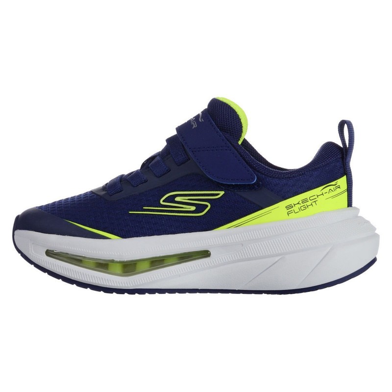 Skechers Gore And Strap Sneaker W/ Forefoot Airbag & Durable Rubber Bottom Plate (404095L NVYL)