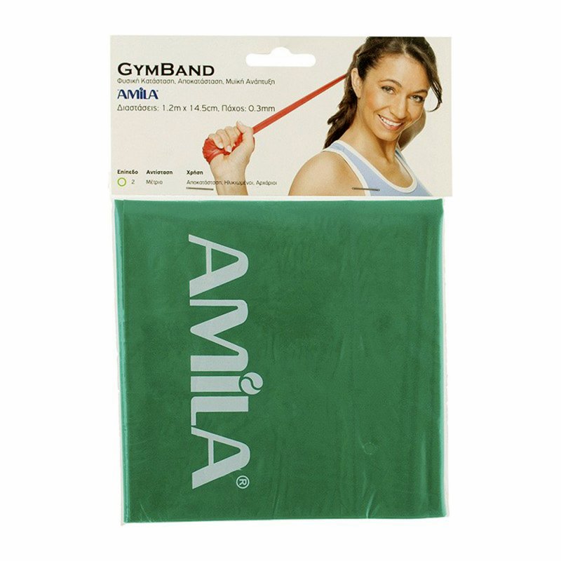 ΛΑΣΤΙΧΟ GYMBAND 1.2m 0.3mm ΠΡΑΣΙΝΟ (48181)