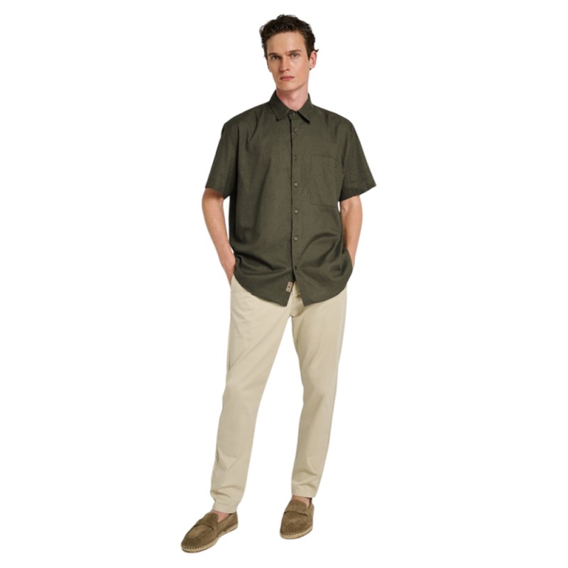 Staff Jeans Grant Man Shirt Linen Short Sleeve (61-205.055 N0005)