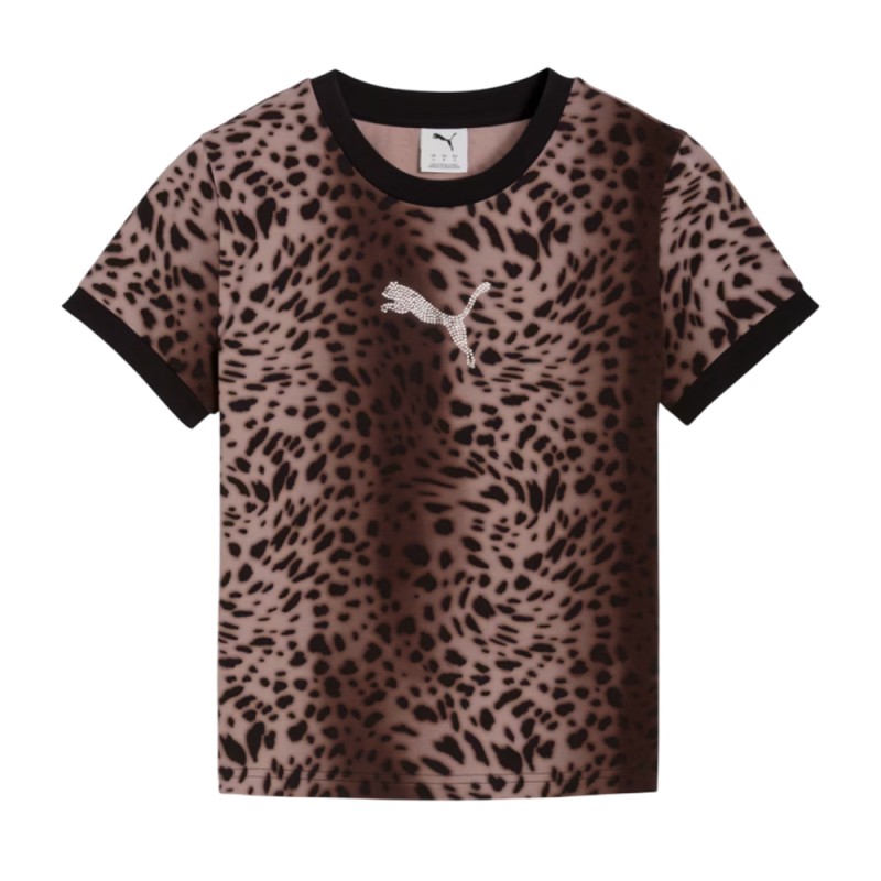 Puma ESS GRAPHICS LEO LUXE Bedazzled Slim Tee (634562 01)