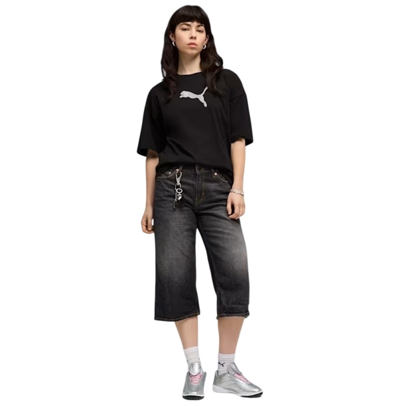 Puma ESS GRAPHICS LEO LUXE Bedazzled Oversized Tee (634566 01)