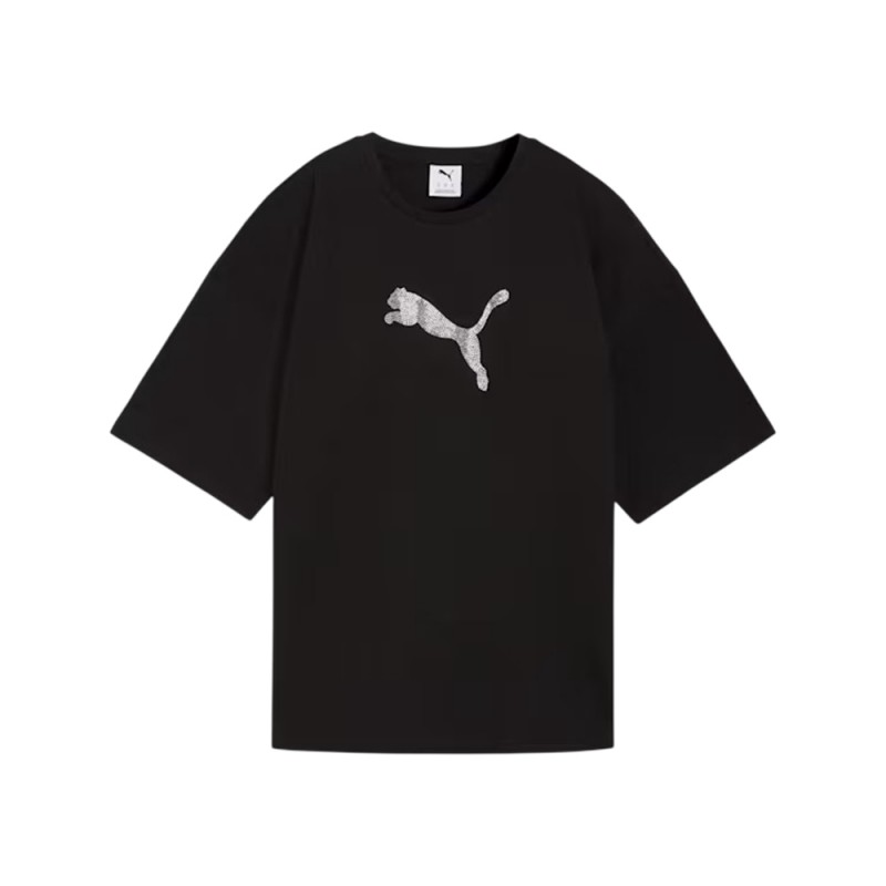 Puma ESS GRAPHICS LEO LUXE Bedazzled Oversized Tee (634566 01)