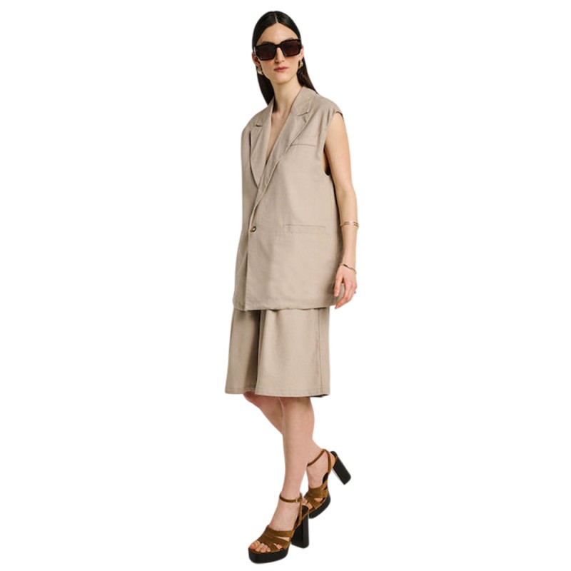 Staff Jeans Holly Linen Long Vest (65-102.055 Ν0033)