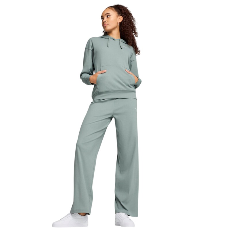 Puma ESS ELEVATED High-Waist Straight Leg Rib Pant (685025 30)