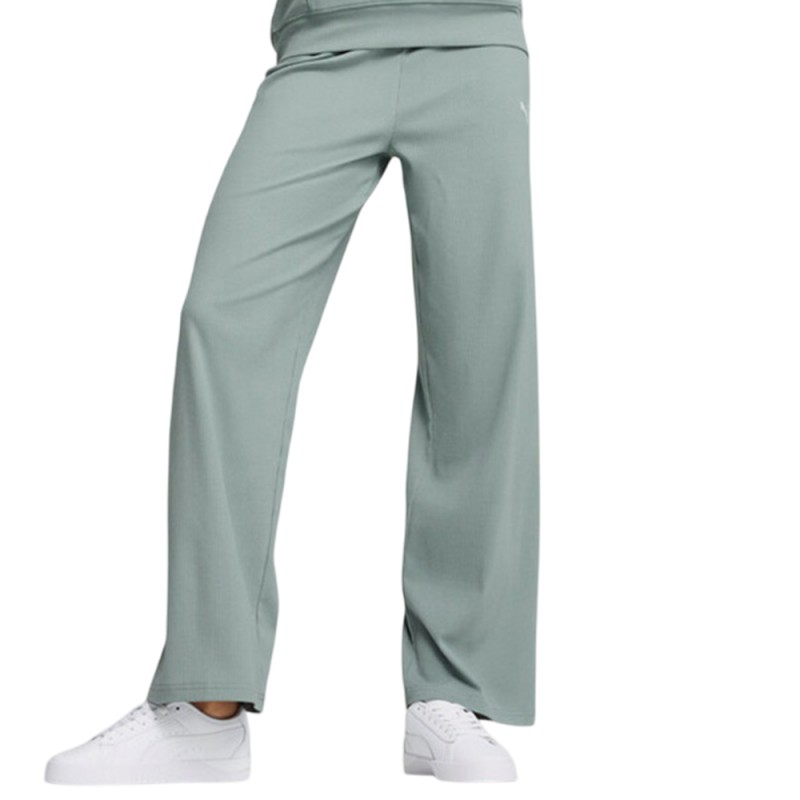 Puma ESS ELEVATED High-Waist Straight Leg Rib Pant (685025 30)