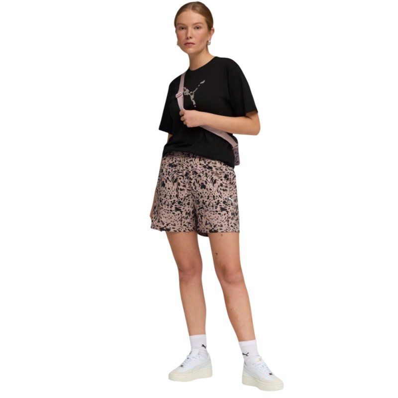 Puma ESS GRAPHIC Animal High-Rise AOP Woven Shorts 4 inch (691823 88)